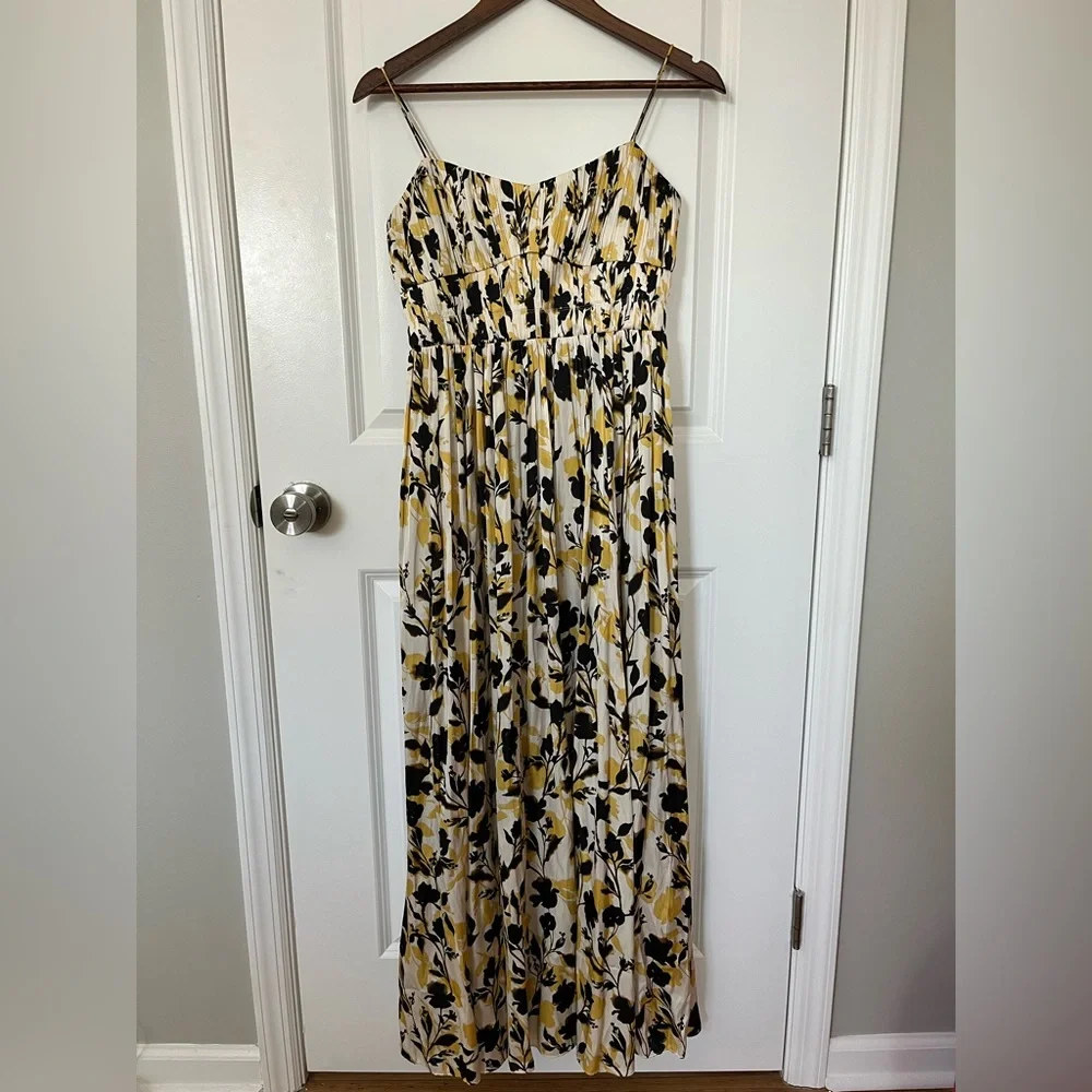 J.Crew Collection ruched maxi dress in luster georgette, size 2 - Picture 6 of 7